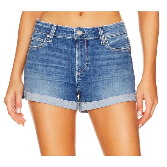 Paige Jimmy Jimmy Short in APPA Cuffed Cut Off Denim Size 32 - Picture 1 of 12